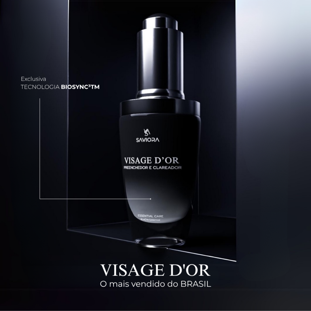 VISAGE D’OR – Sérum Clareador com TXA & Tecnologia BioSync³™