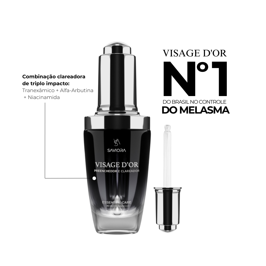 VISAGE D’OR – Sérum Clareador com TXA & Tecnologia BioSync³™